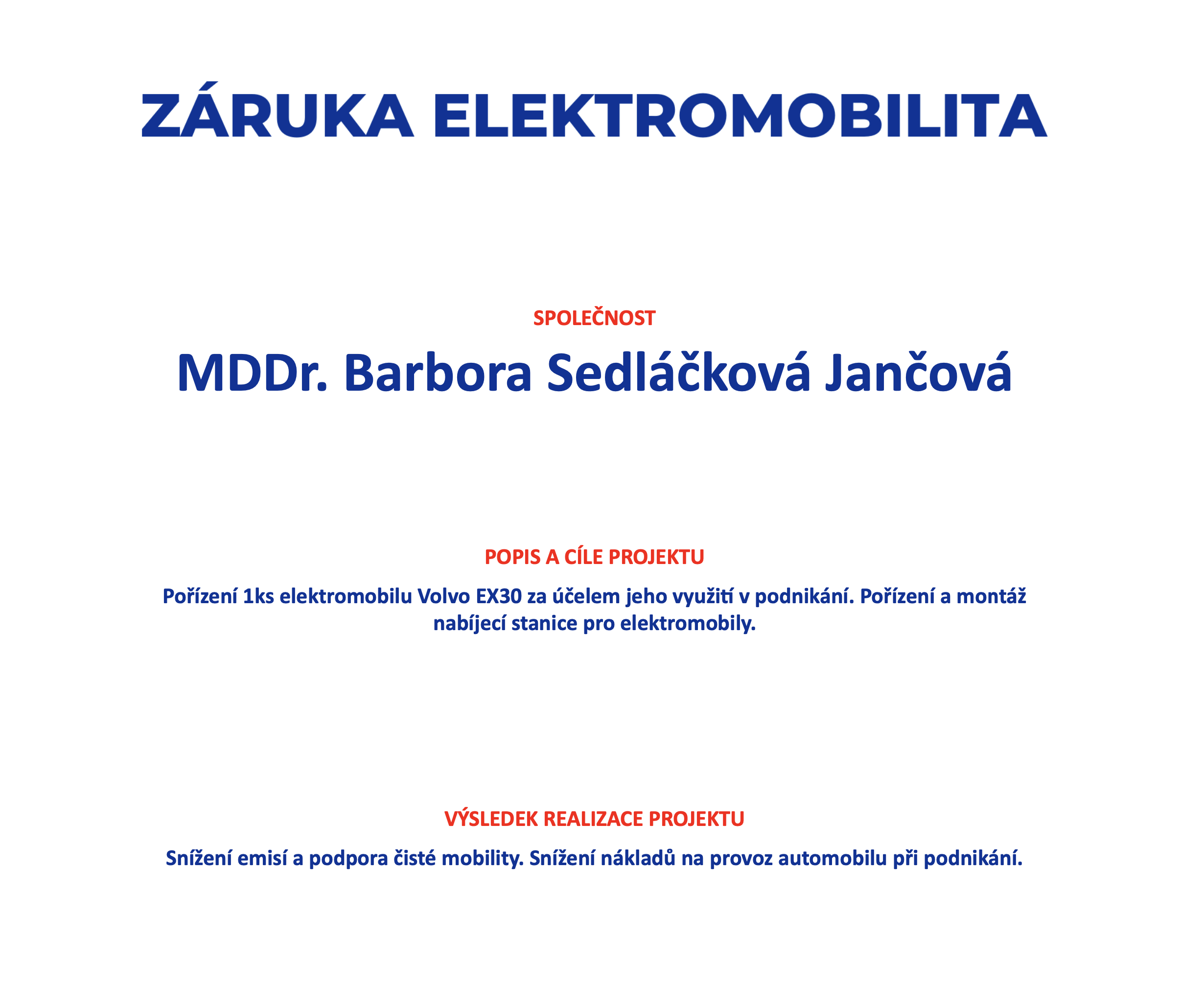 NRB program elektromobilita NRB program elektromobilita